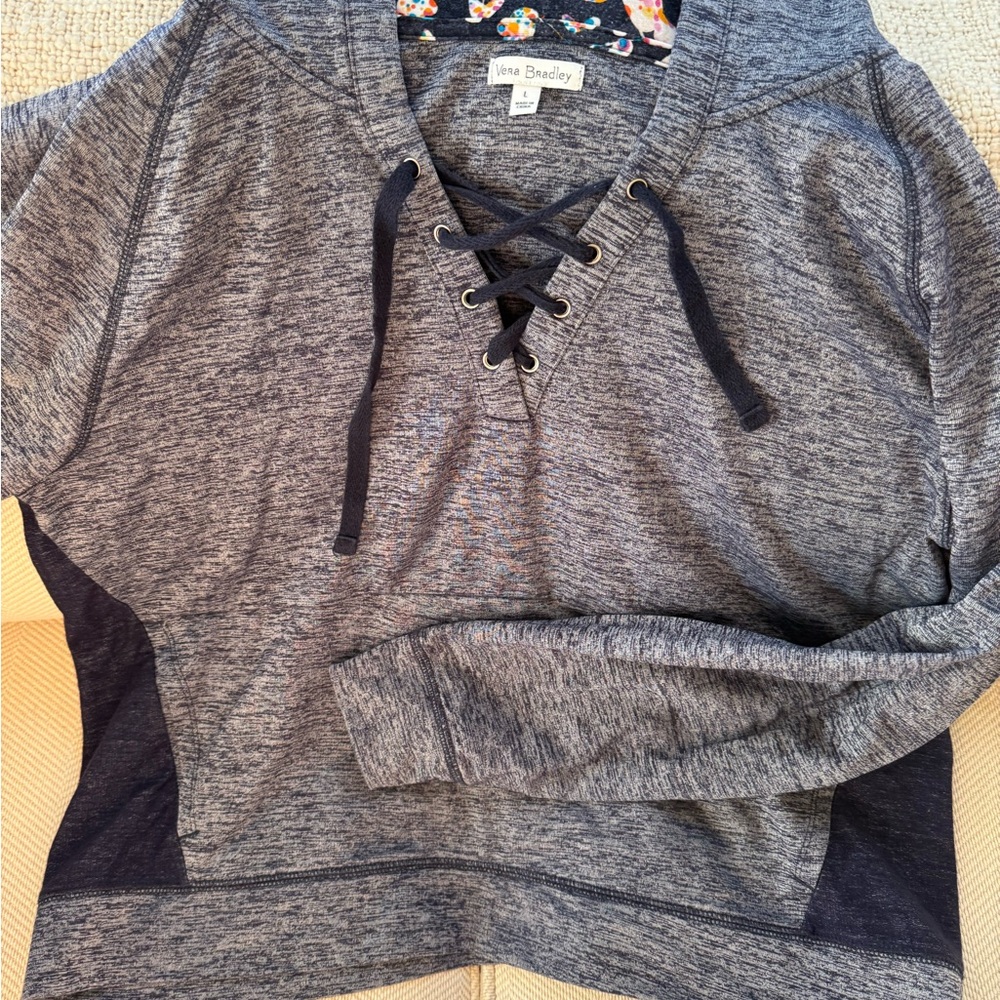 Vera Bradley blue Lace-Up Sweatshirt/pants